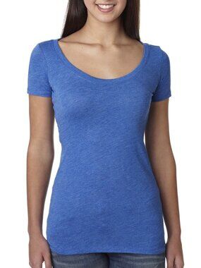 Next Level Apparel Ladies' Triblend Scoop Vintage Royal T-shirt